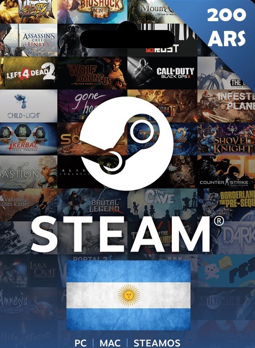 Buy Ars Steam Gift Card Argentina for $