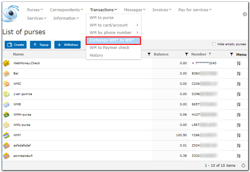 How to withdraw - WebMoney Wiki