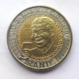 Fifty Rand Nelson Mandela Centenary, Coin from South Africa - Online Coin Club