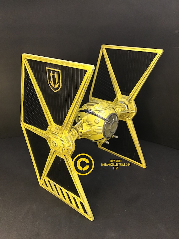 Build a yellow Star Wars Mining Guild TIE Fighter sci fi spacecraft | FineScale Modeler Magazine