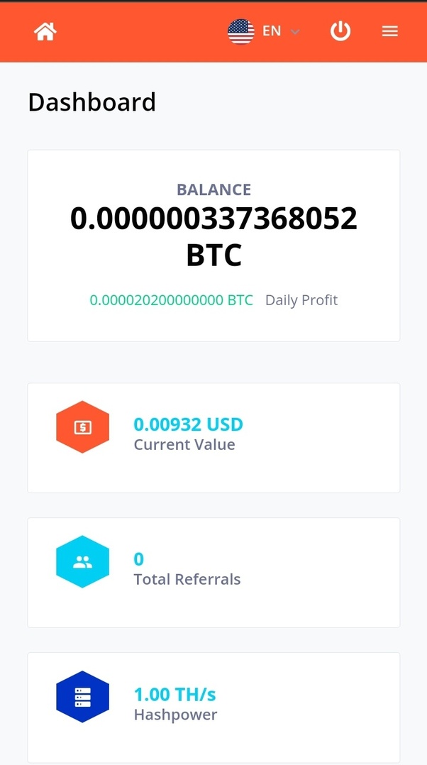 Miner - Earn real Bitcoins with Youhodler's Cloud Miner