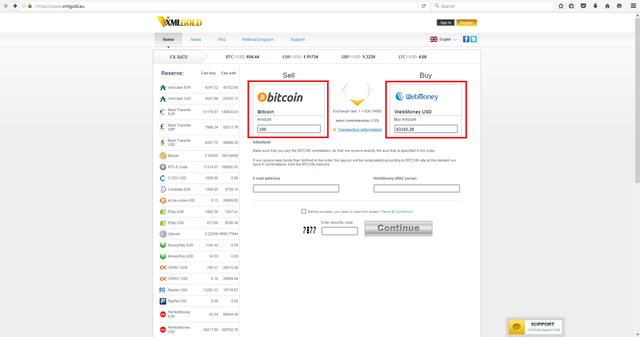 Exchange Webmoney WMZ to Bitcoin (BTC)