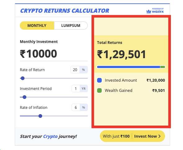 Cost Average Effect Calculator - Crypto Calculator