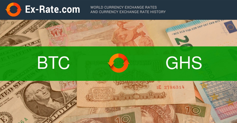 1 BTC to GHS - Bitcoins to Ghanaian Cedis Exchange Rate