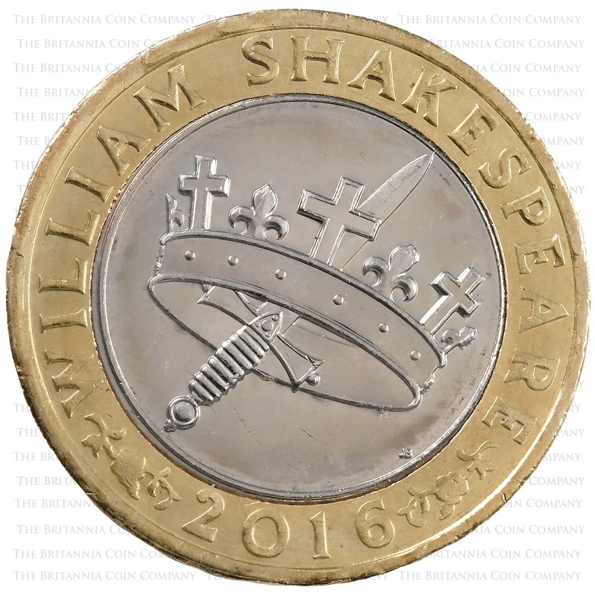 Shakespeare's Tragedies UK Skull £2 Coin