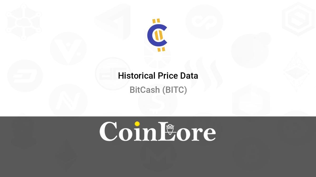 BITCash (BITCASH) live coin price, charts, markets & liquidity