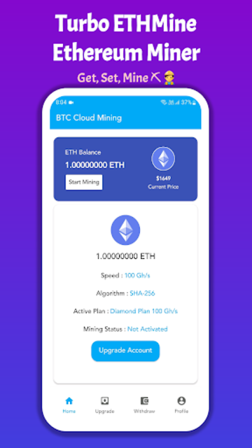 Ethereum Mining - ETH Miner for Android - Download | Bazaar