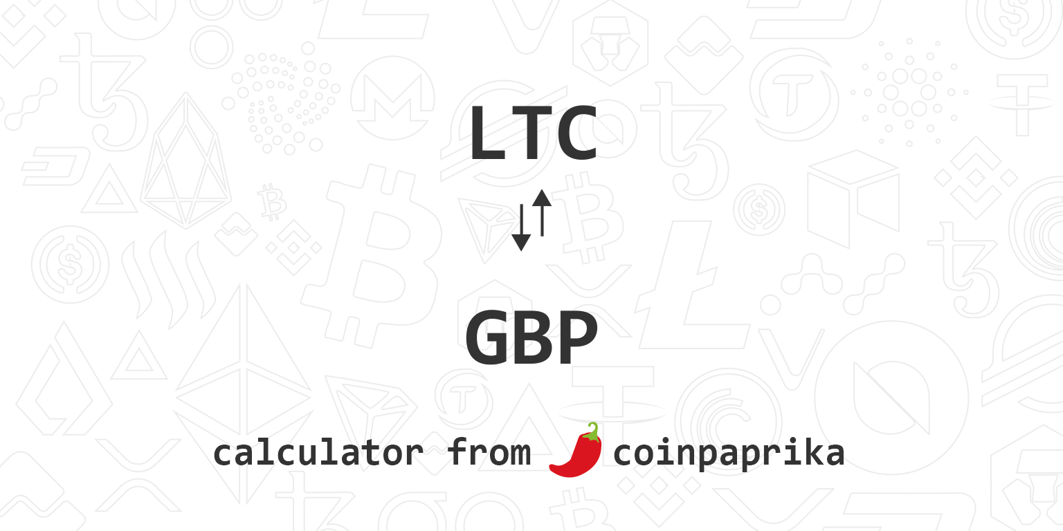 LTC to GBP: Litecoin Price in Pound is £ | Mudrex