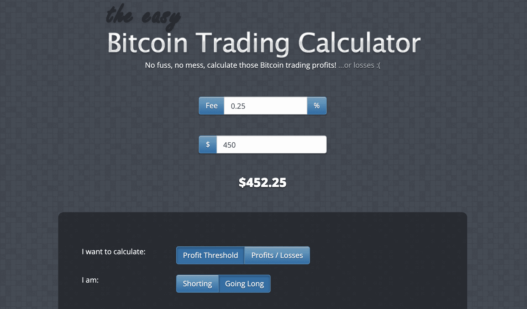 Crypto Return Calculator