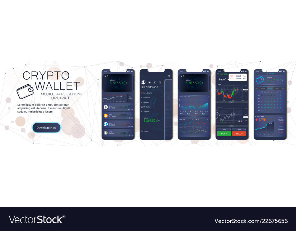 CryptoWallet App Free Template