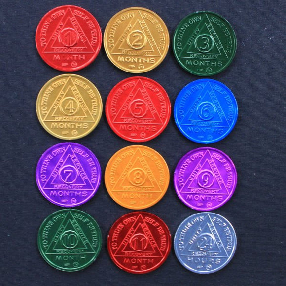 AA Coins | AA Chips | AA Tokens | Recovery Medallions | Sobriety Coins | Sober Medallions