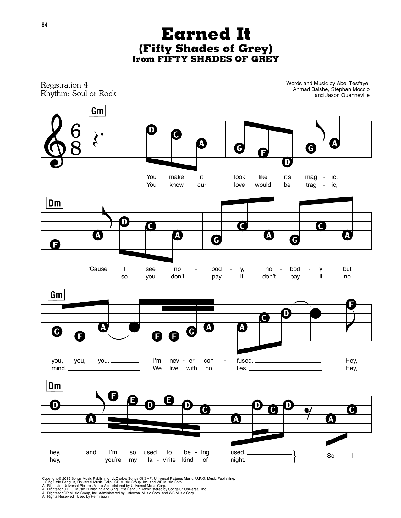 The Weeknd - I Feel It Coming ft Daft Punk Chords