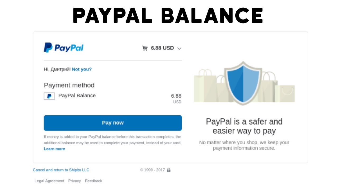 Why can't I send money using a balance? | PayPal US