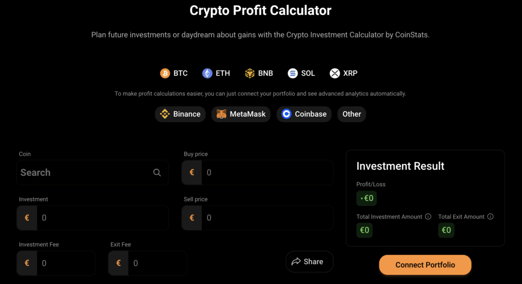 Crypto Profit Calculator