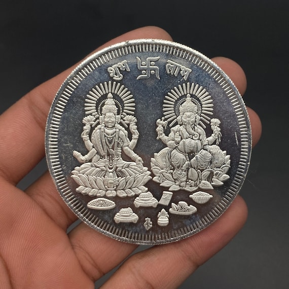 Silverwala Purity 10 Gram Lakshmi Ji Silver Coin : coinmag.fun: Jewellery