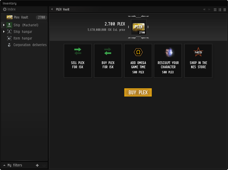 EVE Online Store (Game Time, PLEX, Packs) & Account Management | EVE Online