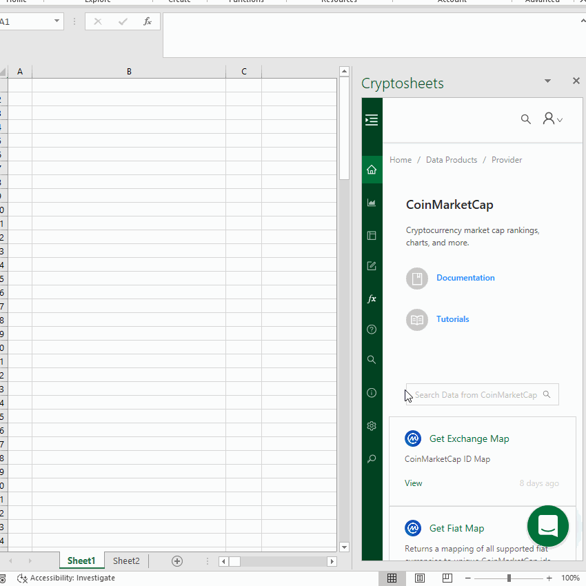 How to connect Excel to Coinmarketcap API - The Excel Club