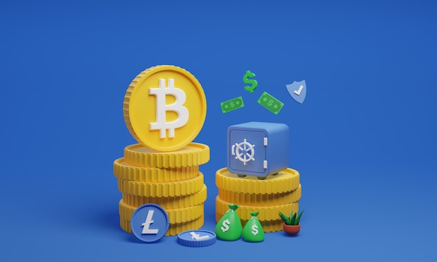 Crypto coin 3d Vectors & Illustrations for Free Download | Freepik