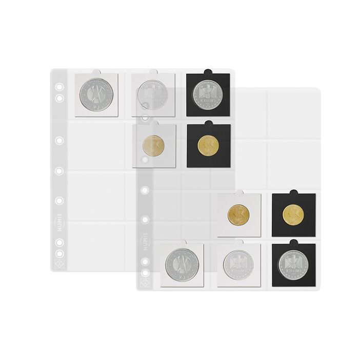 Buy Lighthouse Coin Sheets NUMIS- for 12 coin holders 50 x 50mm Online | Mintage World