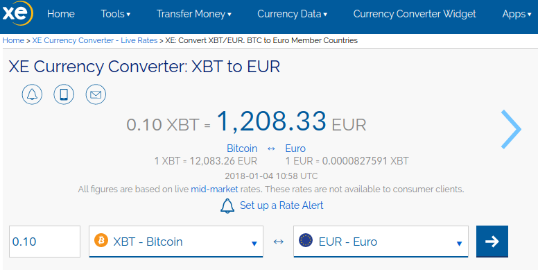 Euro to Bitcoin - Convert EUR to BTC