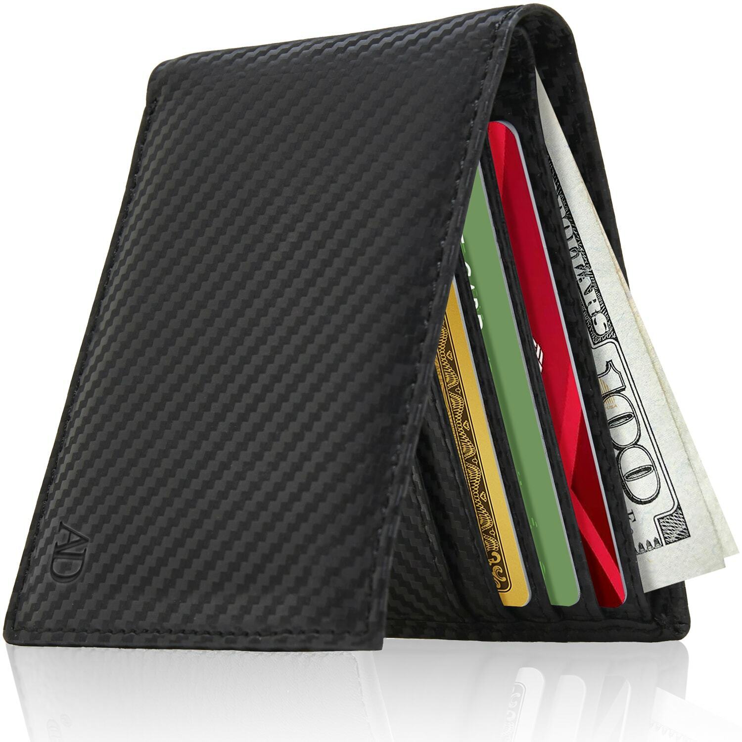 HISSIMO Mens Slim Front Pocket Wallet ID Window Card Case India | Ubuy