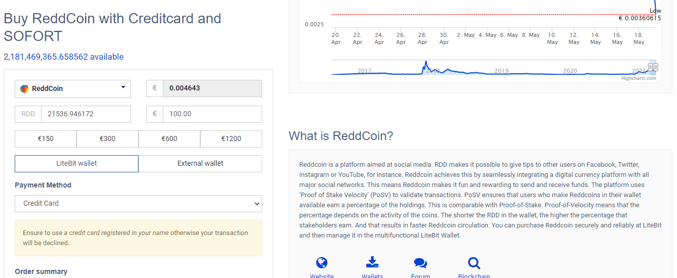 ReddCoin price today, RDD to USD live price, marketcap and chart | CoinMarketCap