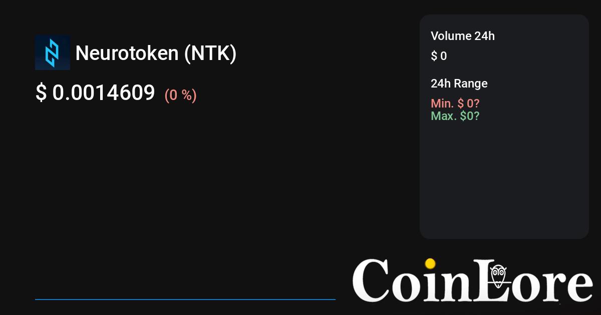 Netkoin Price Today - NTK Price Chart & Market Cap | CoinCodex