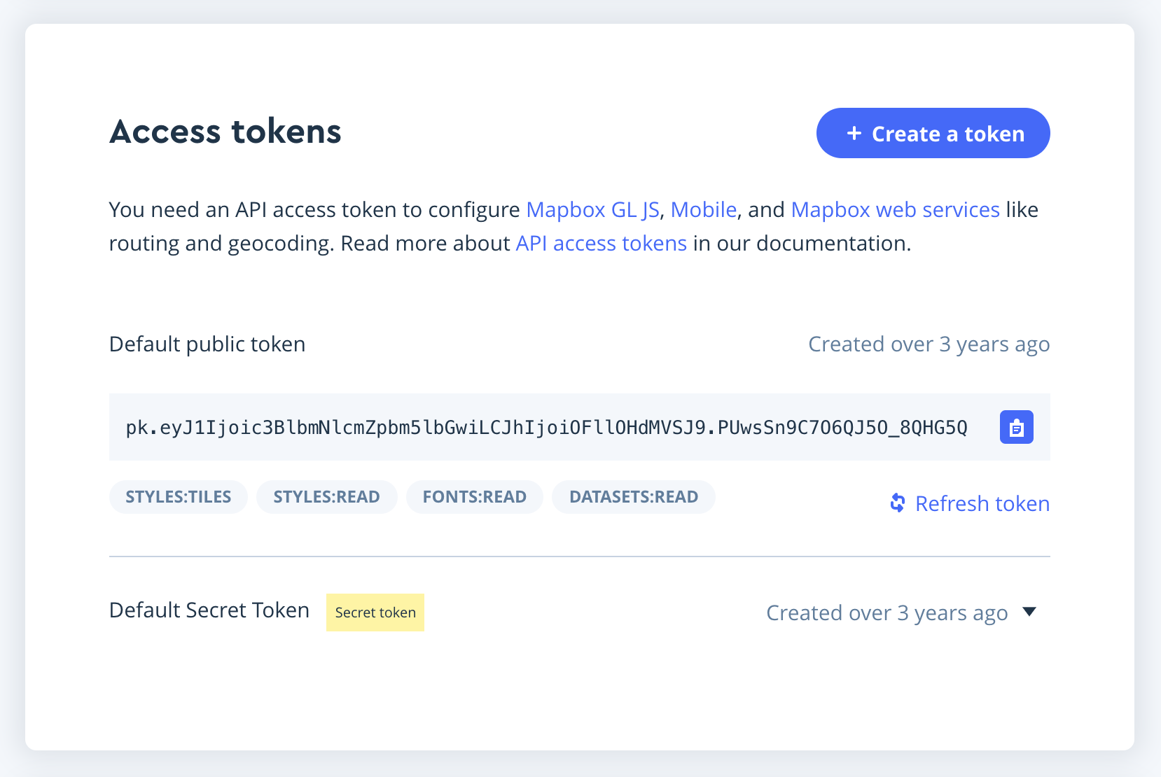 How to sign up for a Mapbox account and create an access token | Mapsly Help Center