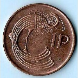 1P - Penny from - IRELAND - Eire - Decimal Coinage - The Coin Database