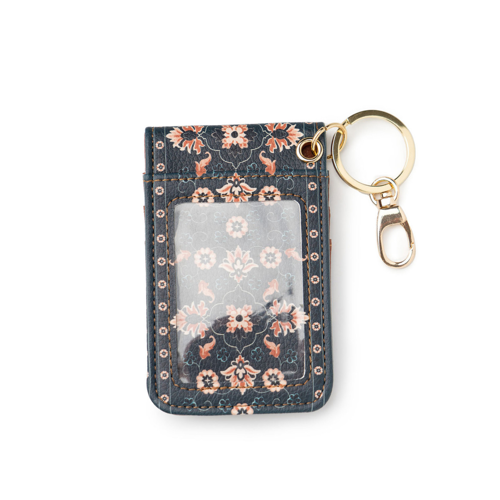 Executive Leather ID Wallet Keychain