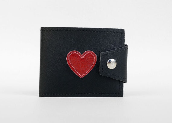 “Love Me” Heart Mini Wallet- Red | The Trendy Clutch