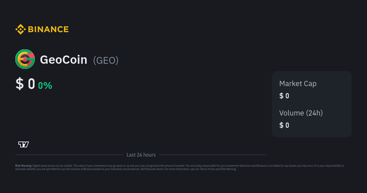 GeoCoin Price - GEOUSD | ADVFN