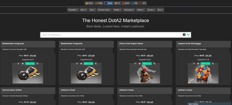 Sell Dota 2 items for PayPal instantly! 💰