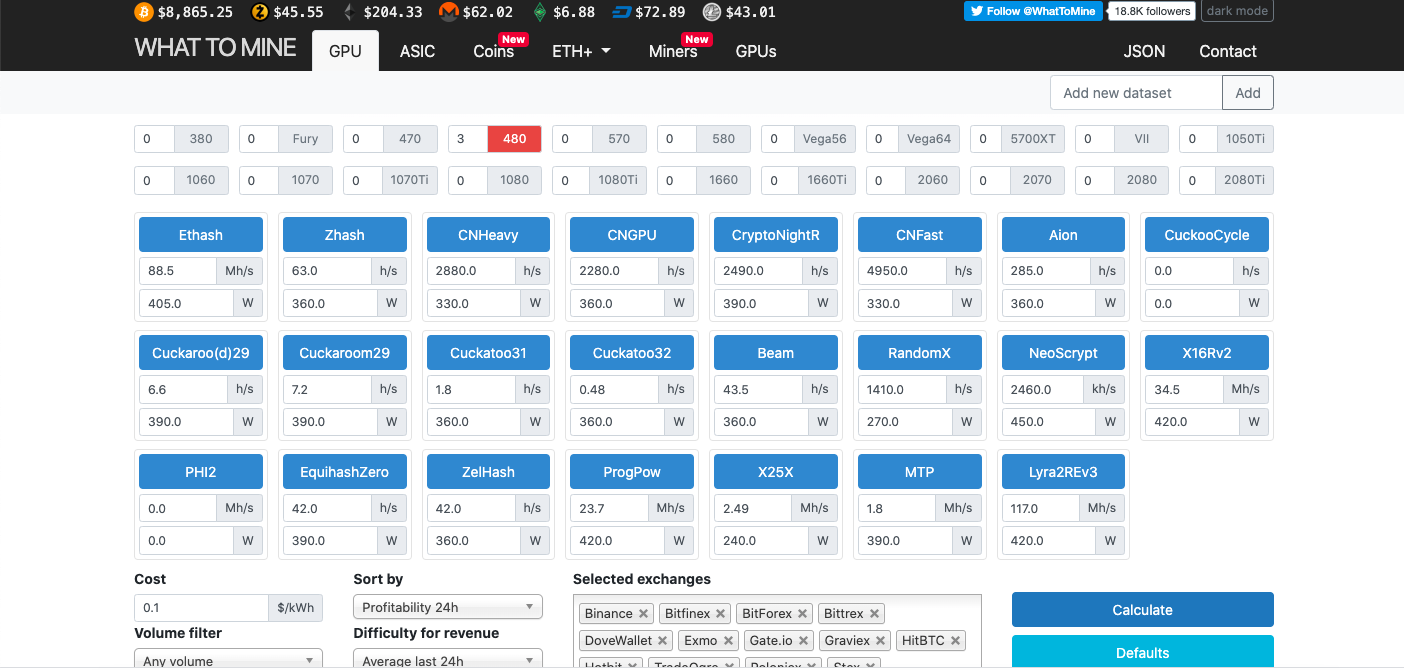 Bitcoin Mining Calculator