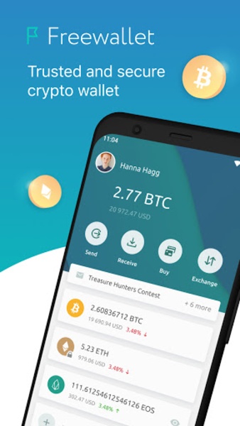 Crypto Blockchain Wallet by Freewallet for Android - Download the APK from Uptodown