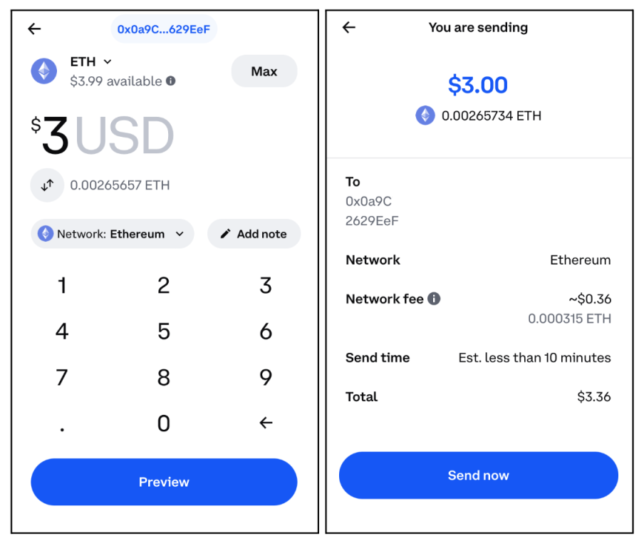 How much does Coinbase charge in exchange fees?