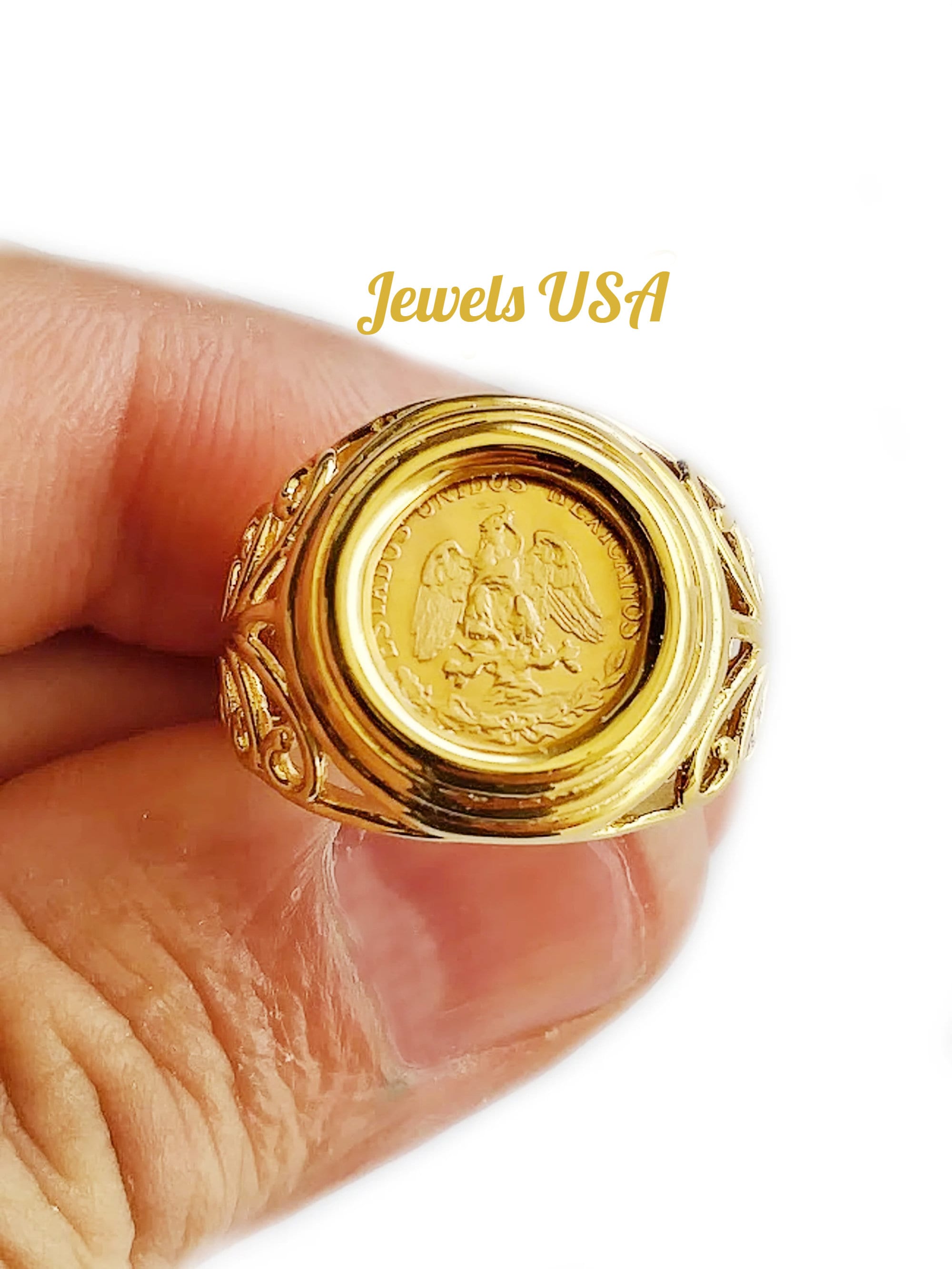 Stretching gold coin into a ring is a change.