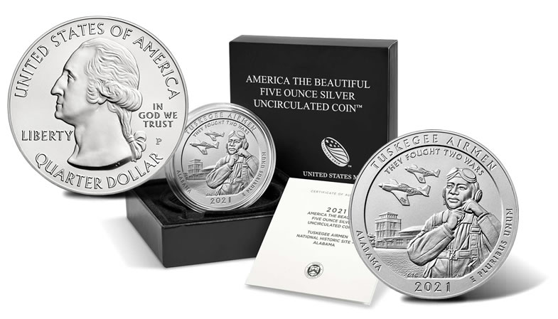 Compare 5 oz Silver America The Beautiful (Random Year) dealer prices