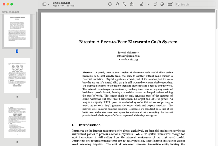 Hidden Inside MacOS, the Bitcoin White Paper