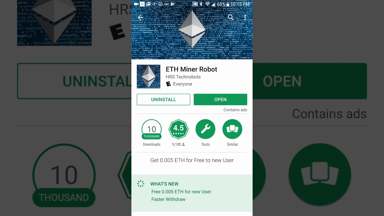 Ethereum | Eth Mining App APK (Android App) - Free Download