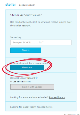 Stellar Account Viewer - Compatible third-party wallet | Ledger