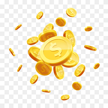 Flying coins transparent background PNG cliparts free download | HiClipart