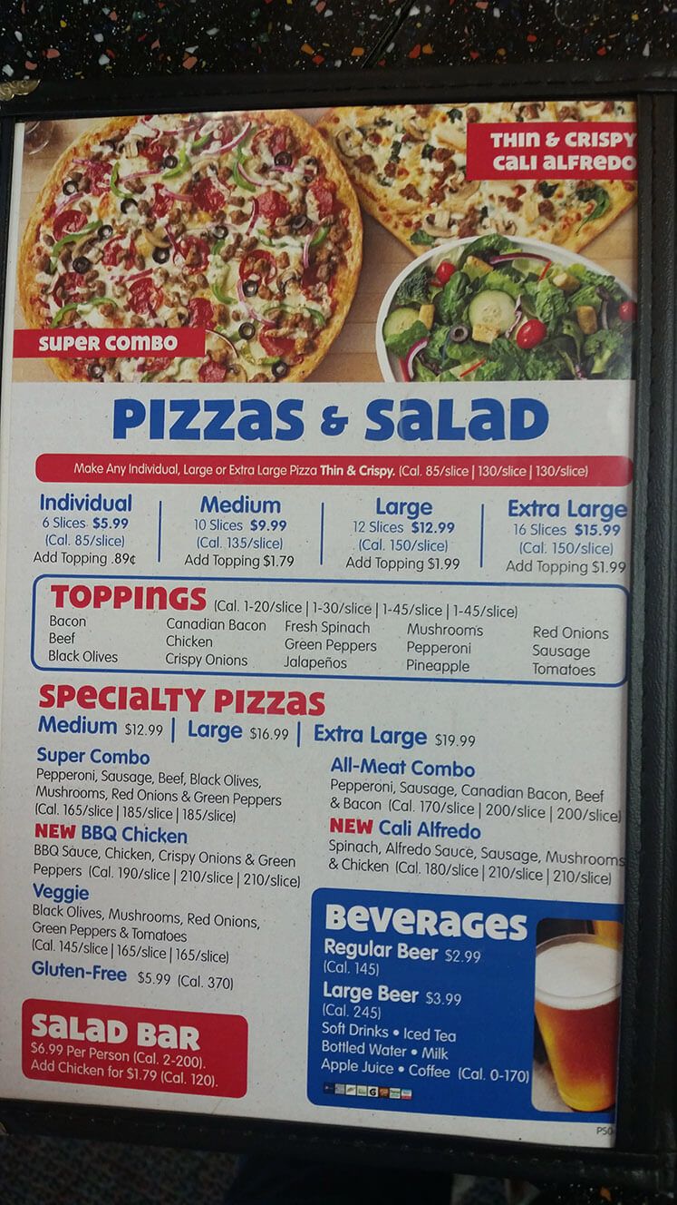 Chuck E Cheese Menu Prices (Tasty 4 Regular & 3 Special Pizza) - Its Yummi