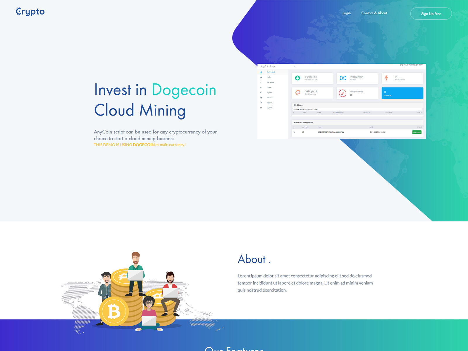 Bitcoin Mining Script | Bitcoin mining, Bitcoin, Cloud mining