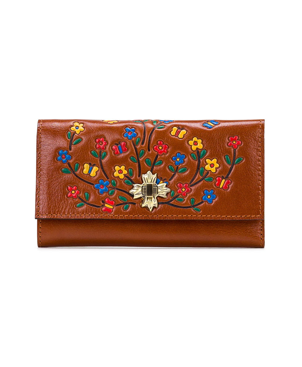 Nazari Wallet - Vintage Distressed Leather – Patricia Nash