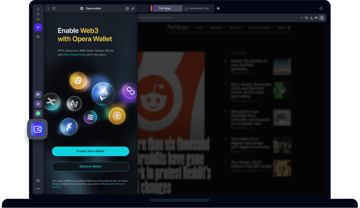 Opera's new desktop browser comes with a built in cryptocurrency wallet - Blockmanity