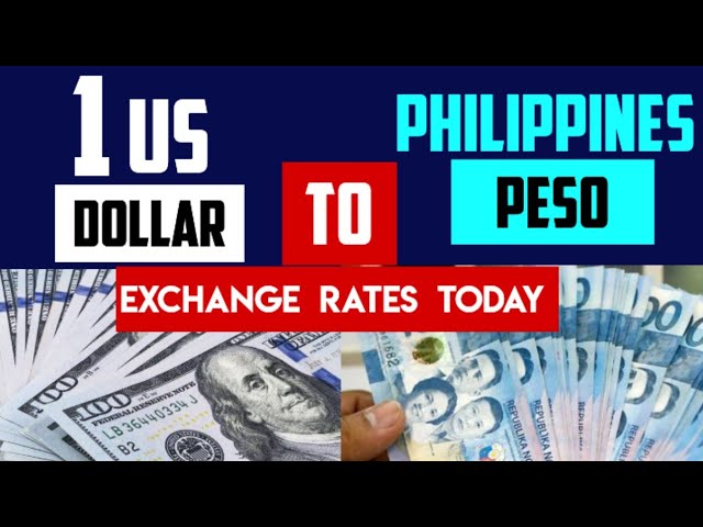 1 USD to PHP - US Dollars to Philippine Pesos Exchange Rate