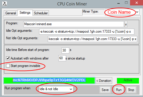 JCE CPU Miner Miner | Cryptunit