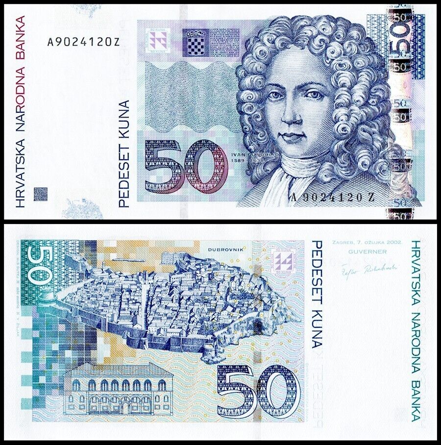 50 Kunas (HRK) to Euros (EUR) - Currency Converter