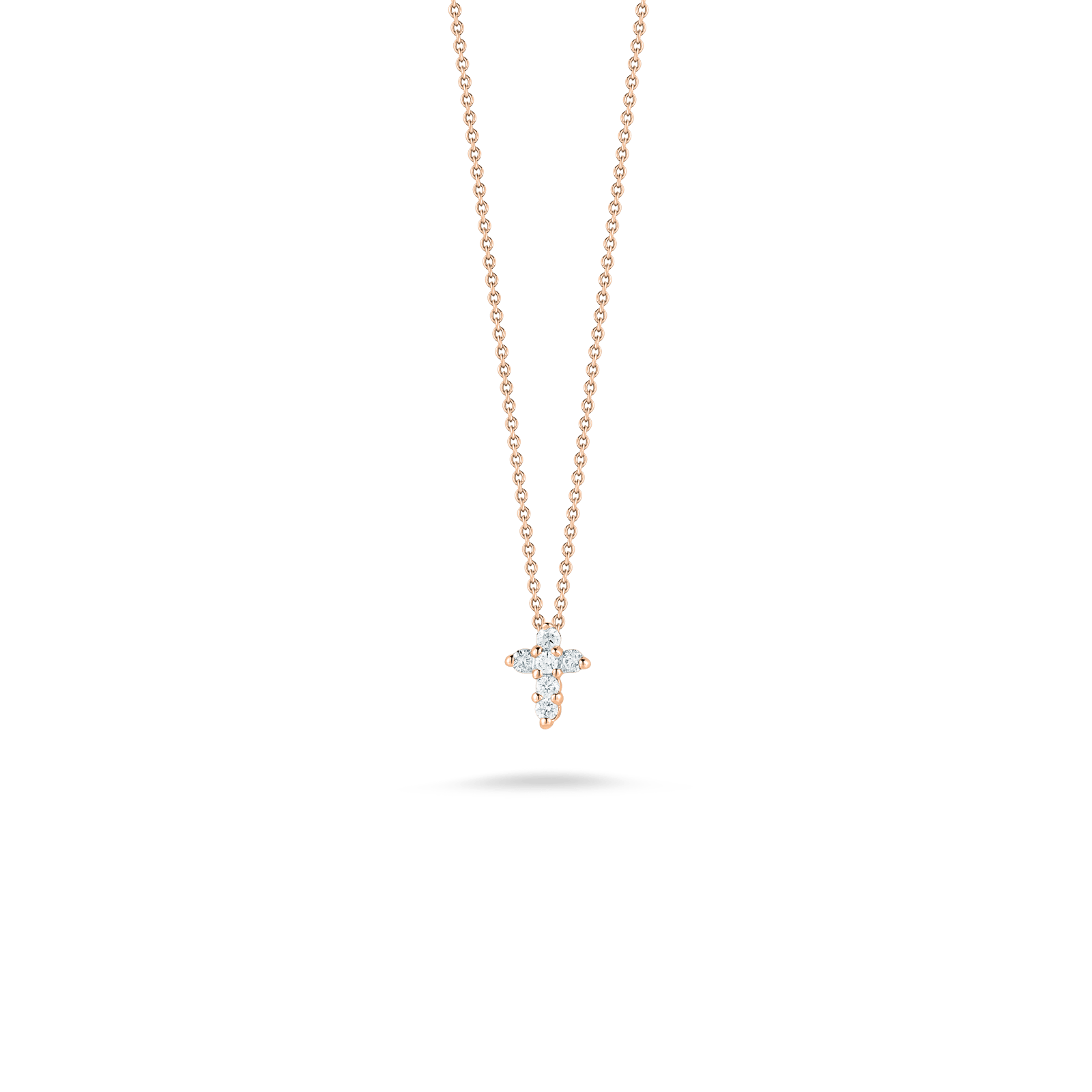 Baby Diamond Cross Necklace - Roberto Coin | Schwanke-Kasten Jeweler - Schwanke-Kasten Jewelers